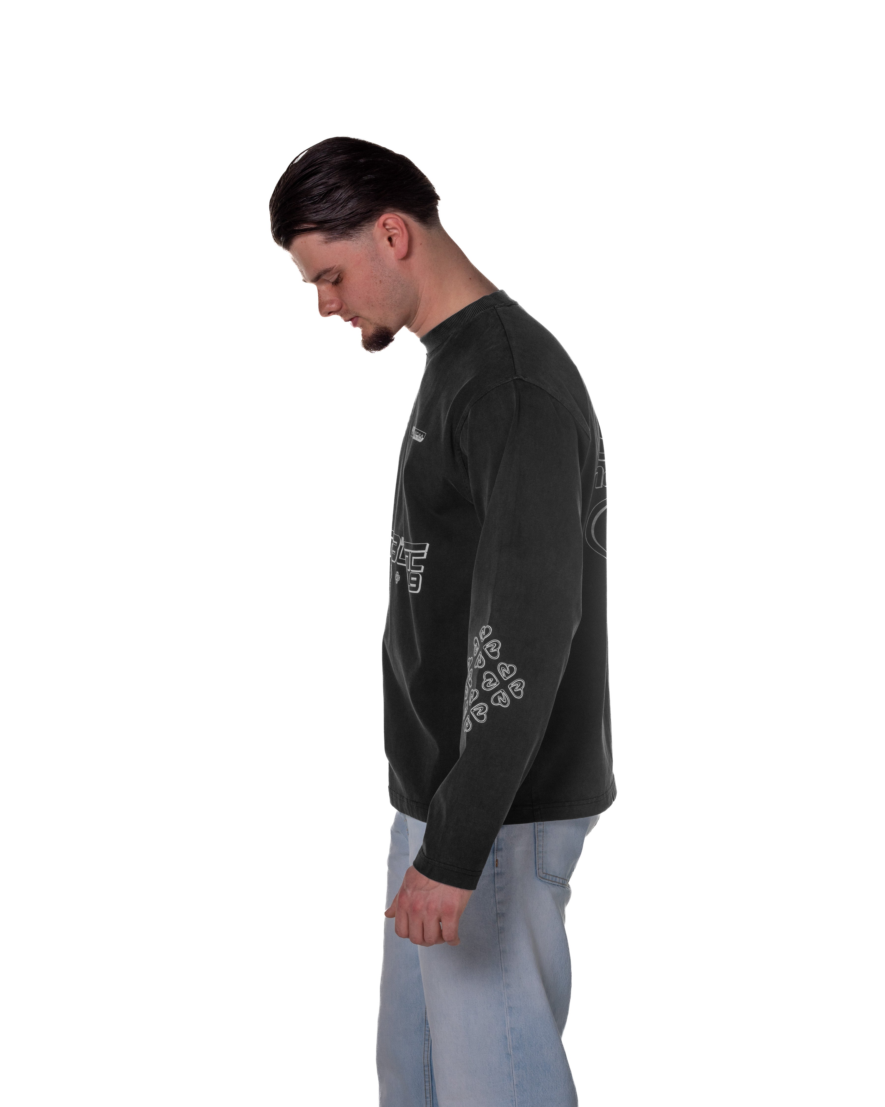 RACE LONGSLEEVE · L'AMOUR NOIR · NOIR BLANC 0.9