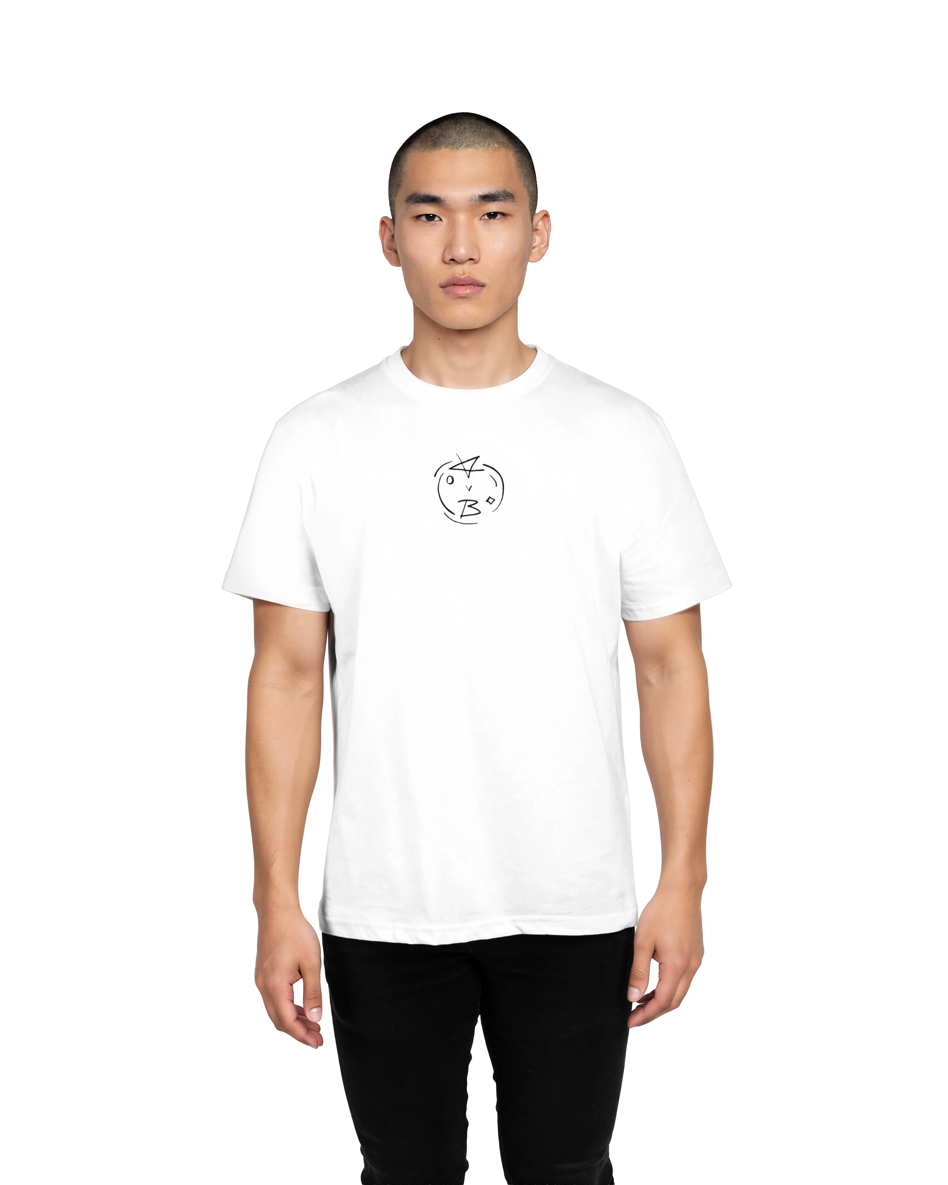 TEE - BLOSSOMING OF EXISTENCE, White Edition · NOIR BLANC 0.9