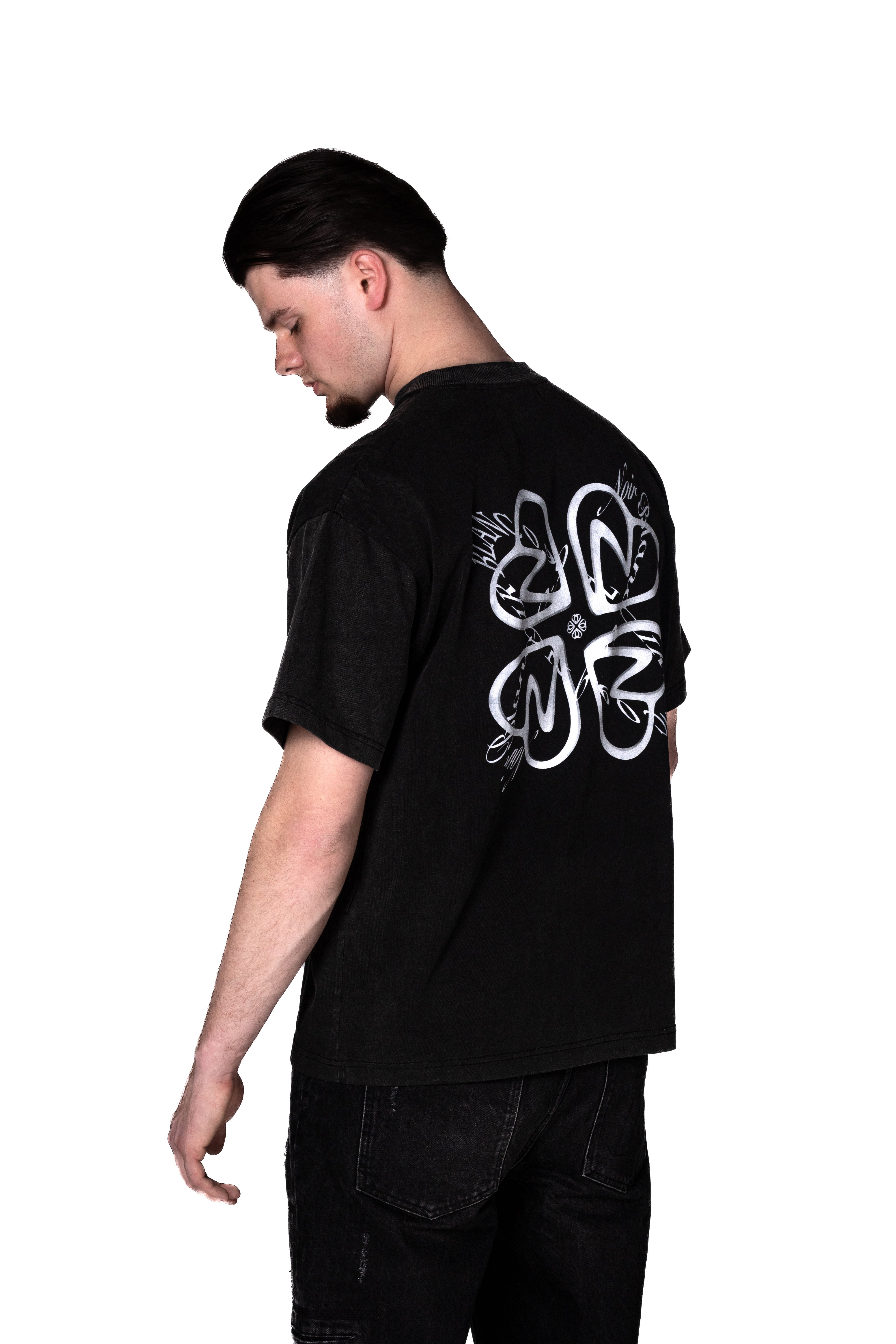 RACE TEE · L'AMOUR NOIR · NOIR BLANC 0.9