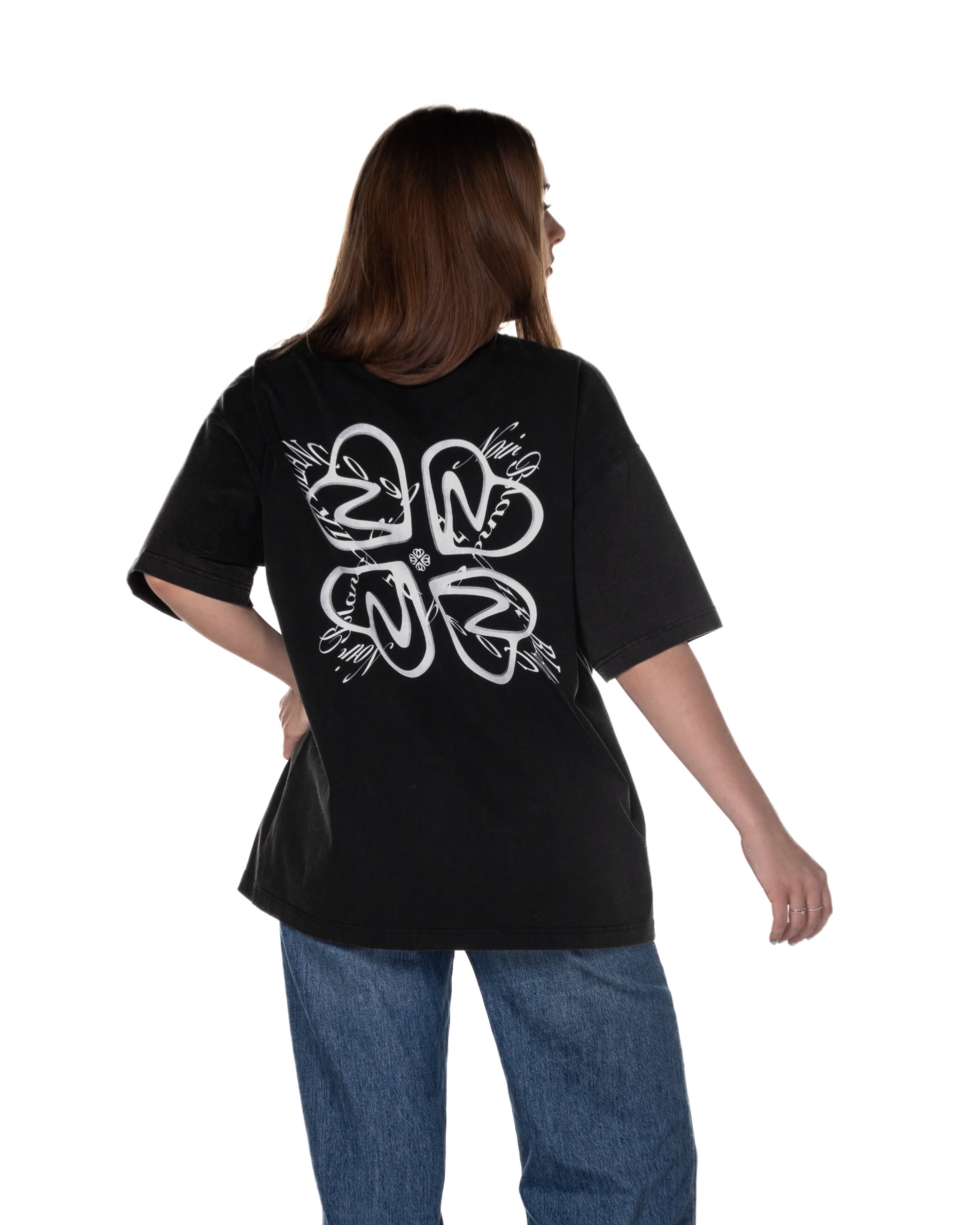 RACE TEE · L'AMOUR NOIR · NOIR BLANC 0.9