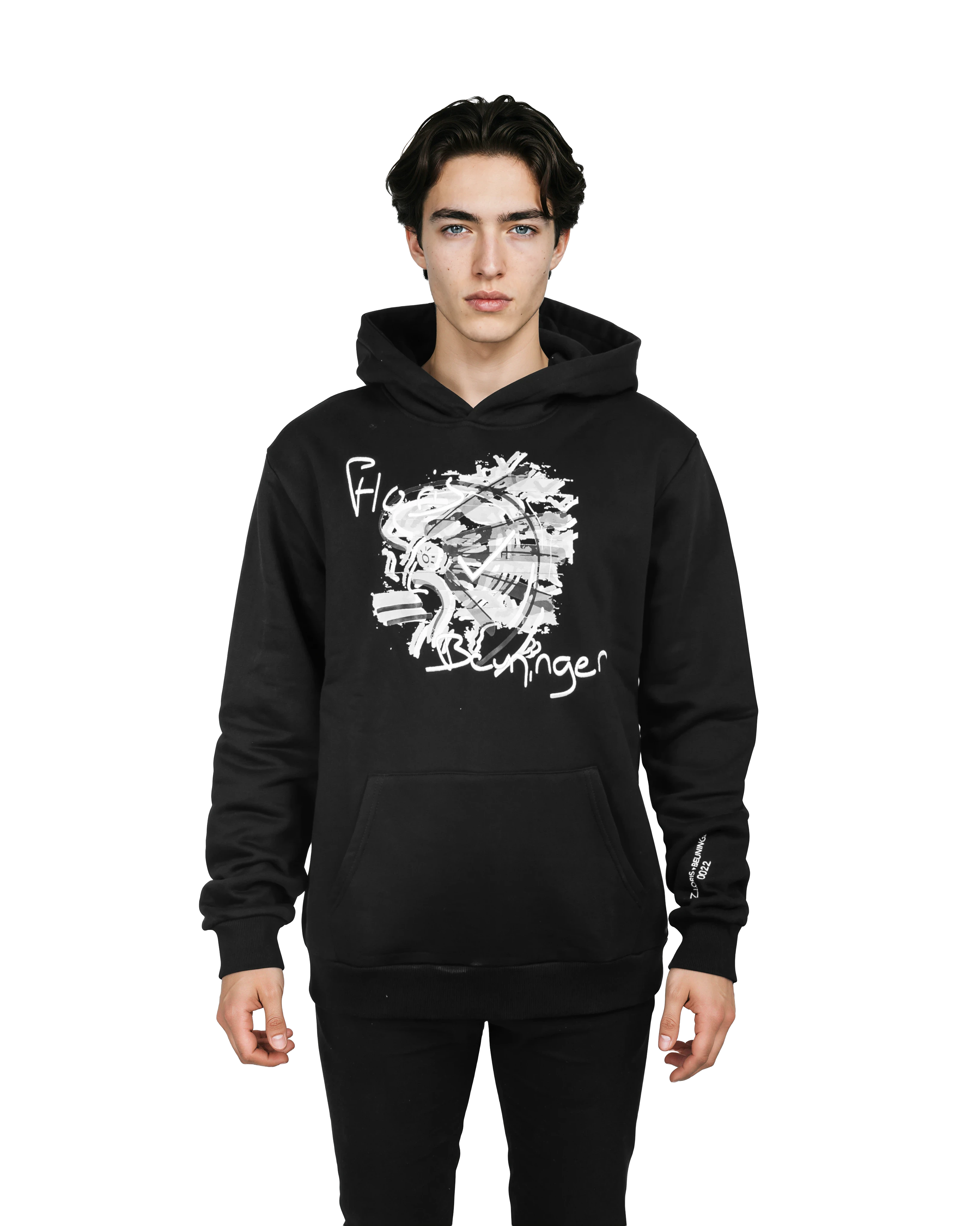 HOODIE - NO MASK · NOIR BLANC 0.9