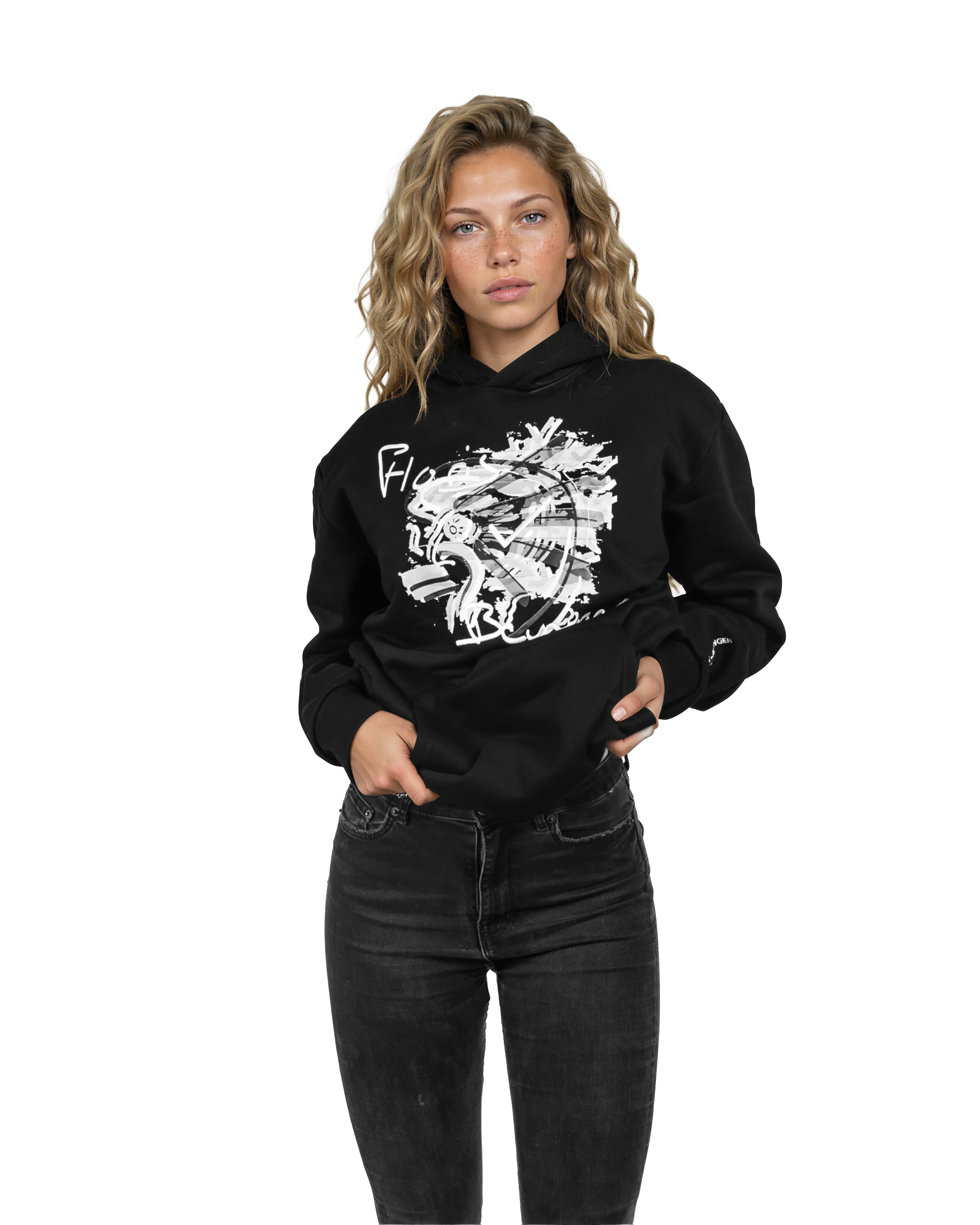 HOODIE - NO MASK · NOIR BLANC 0.9