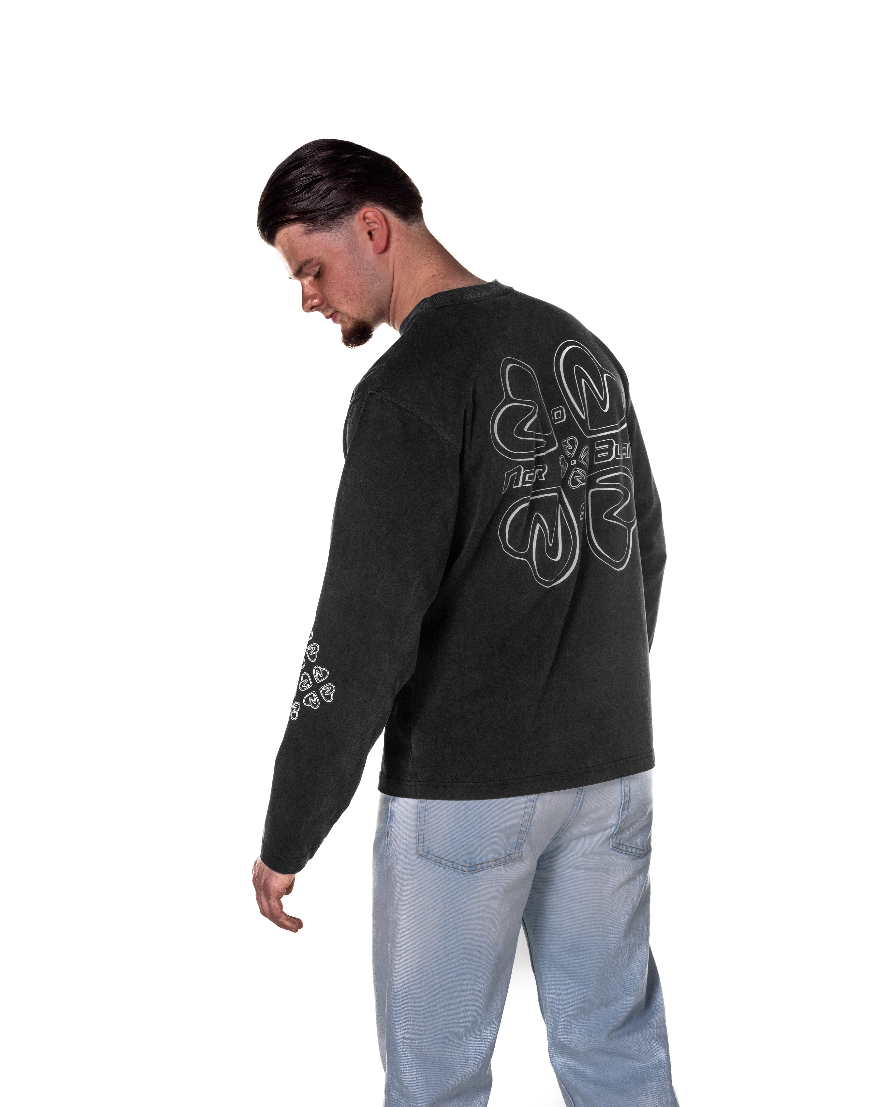 RACE LONGSLEEVE · L'AMOUR NOIR · NOIR BLANC 0.9