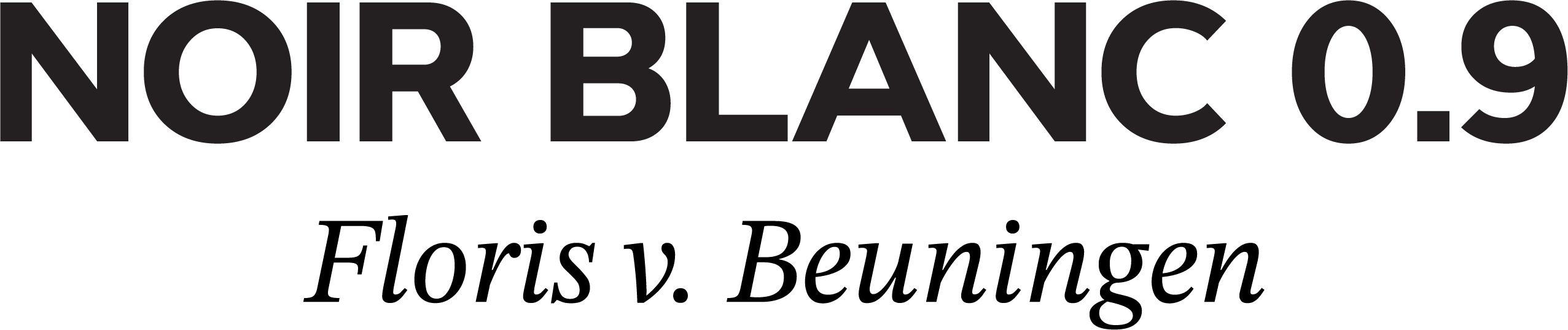 NOIR BLANC 0.9