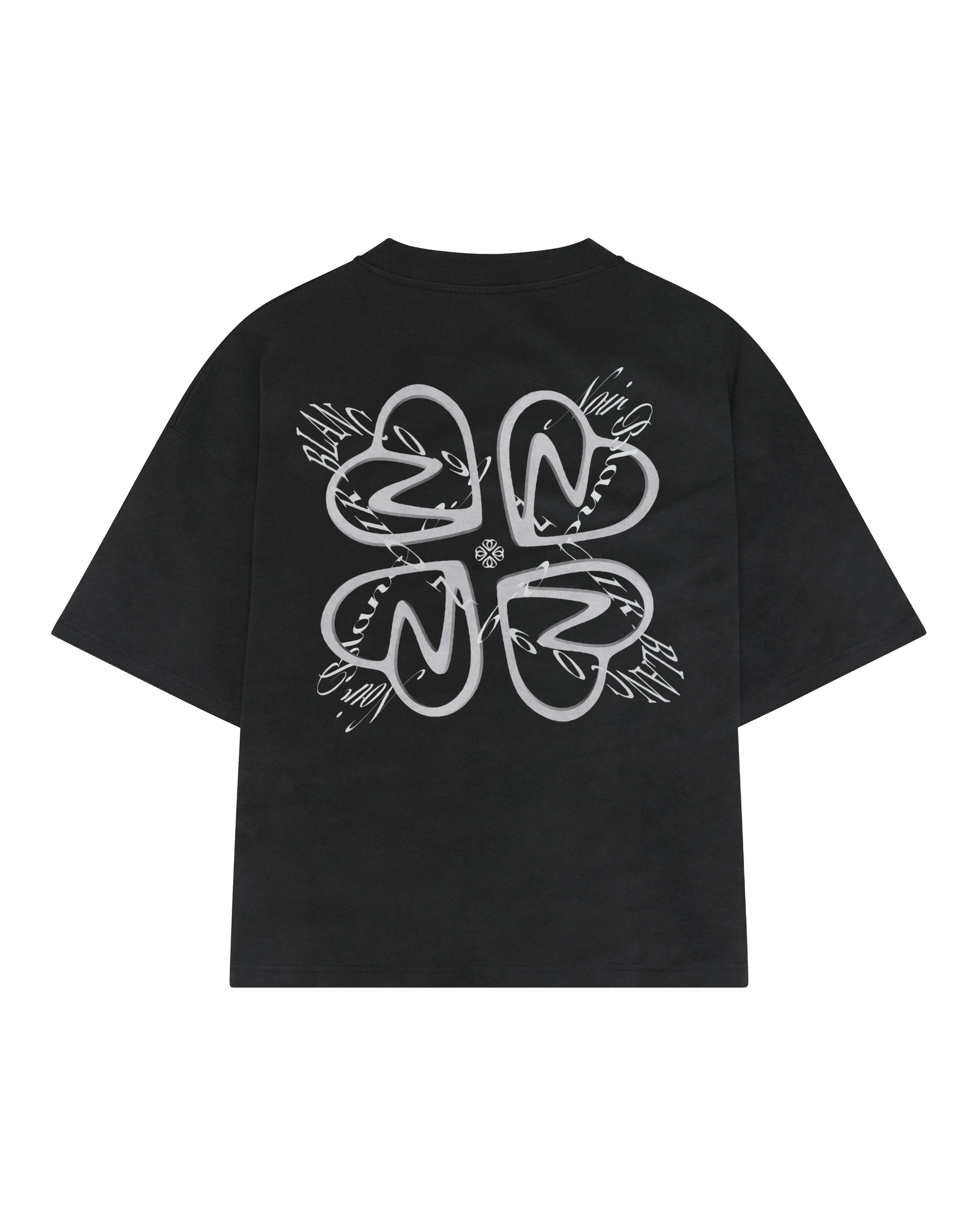 RACE TEE · L'AMOUR NOIR · NOIR BLANC 0.9