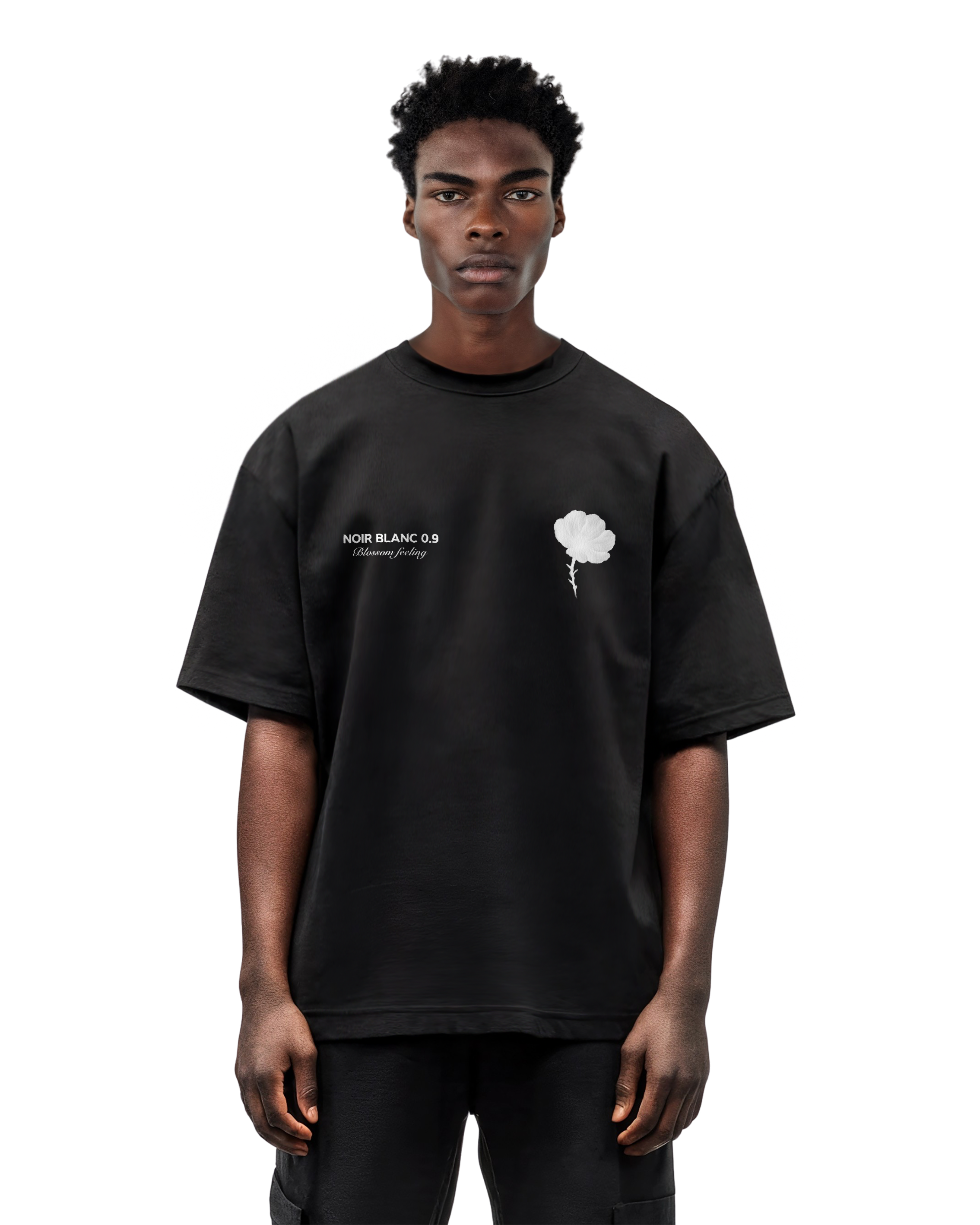 Flower 4/7 - Black T-shirt